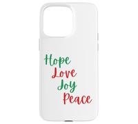 Hope love joy peace Cute Advent Christian Christmas Case for iPhone 15 Pro Max