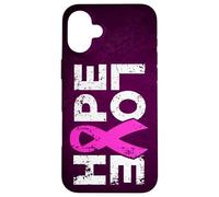 Hope Love - Sideways Distressed Breast Cancer Awareness Case for iPhone 16 Plus