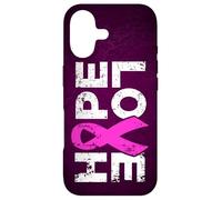Hope Love - Sideways Distressed Breast Cancer Awareness Case for iPhone 17
