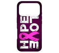 Hope Love - Sideways Distressed Breast Cancer Awareness Case for iPhone 17 Pro