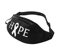 Hope Lung Cancer Casual Fanny Pack Men's and Women's Leisure Sports Waist Bag Sports Day Exercise Gift