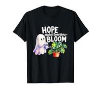 Hope Makes Tomorrow Bloom Cute Ghost Plant Lover Value Graphic T-Shirt, Men, Black, L