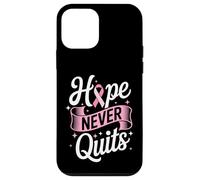 Hope Never Quits Pink Ribbon Breast Cancer Awareness Case for iPhone 12 mini