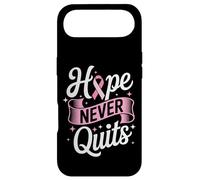 Hope Never Quits Pink Ribbon Breast Cancer Awareness Case for iPhone Air