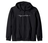Hope Not Hate - Inspirational Motivational Zip Hoodie
