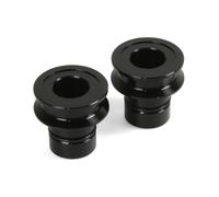 Hope Pro 2 Evo / Pro 4 / Pro 5 Front Hub Axle Conversion Kits - Black / 6 Bolt - 15mm Torque Caps (Rockshox Forks Only)