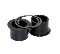 Hope Pro 2 Evo / Pro 4 / Pro 5 Front Hub Axle Conversion Kits - Black / 6 Bolt - 20mm Bolt Thru