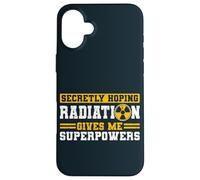 Hope Radiation Therapy Gives Me Superpowers Cancer Awareness Case for iPhone 16 Plus
