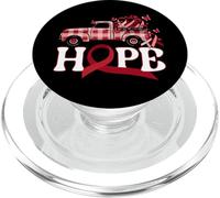 “Hope” Red Ribbon Truck AIDS Awareness PopSockets PopGrip for MagSafe