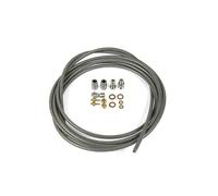 Hope S.S. Braided Hose Kit inc.Connectors Type 2 Tand, Silver