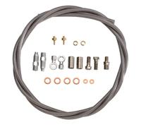 Hope Braided Hose Kit - Silver / Type 0 - Universal Silver