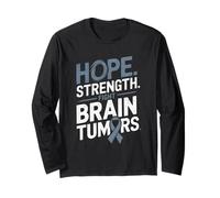 Hope Strength Fight Brain Tumors Awareness Long Sleeve T-Shirt