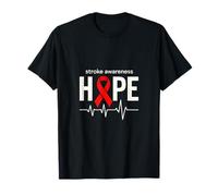 Hope - Stroke Awareness Heartbeat T-Shirt