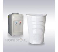 Hope Style 7oz High Quality White Plastic Cup x100 (Disposable-Reusable) 200ml