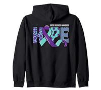 Hope Suicide Prevention Awareness Mental Health Message Zip Hoodie