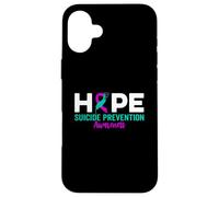 Hope Suicide Prevention Ribbon Depression Suicide Awareness Case for iPhone 16 Plus