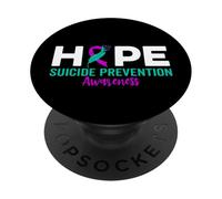 Hope Suicide Prevention Ribbon Depression Suicide Awareness PopSockets Adhesive PopGrip