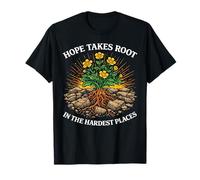 Hope Takes Root in The Hardest Places Christian Scripture T-Shirt