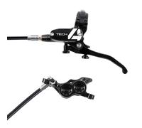 Hope Tech 4 E4 Disc Brake - Black / No Rotor / Front or Rear / LH / Standard Hose / 1600mm