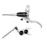 Hope Tech 4 Evo GR4 Braided Disc Brake - Silver / Colours - Silver / Black / No Rotor / Right / Braided Hose