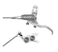 Hope Tech 4 Evo GR4 Braided Disc Brake - Silver / Colours - Silver / Smoke / No Rotor / Right / Braided Hose