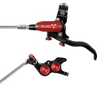 Hope Tech 4 EVO GR4 Brakes No Rotor Black/Red | Braided