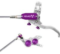 Hope Tech 4 EVO GR4 Brakes No Rotor Silver/Purple | Braided