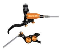Hope Tech 4 EVO GR4 Hydraulic Disc Brake - Black / OrangeFront Right HandBraided
