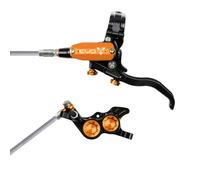 Hope Tech 4 EVO GR4 Hydraulic Disc Brake - Black / OrangeRear Left HandBraided
