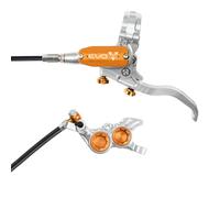 Hope Tech 4 EVO GR4 Hydraulic Disc Brake - Silver / OrangeRear Left HandStandard