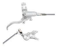 Hope Tech 4 EVO GR4 Hydraulic Disc Brake - Silver / SilverFront Right HandBraided