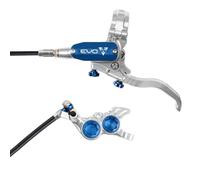 Hope Tech 4 Evo GR4 No Rotor LEFT HAND Disc Brake (Silver/Blue & Black Hose)