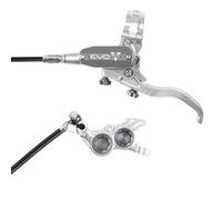Hope Tech 4 Evo GR4 No Rotor RIGHT HAND Disc Brake (Silver/Smoke & Black Hose)