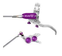 Hope Tech 4 EVO GR4 - Silver/Purple - Braided - No Rotor