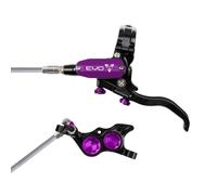 Hope Tech 4 Evo TR4 Braided Disc Brake - Black / Colours - Black / Purple / No Rotor / Right / Braided Hose