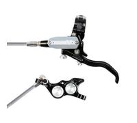 Hope Tech 4 Evo TR4 Braided Disc Brake - Black / Colours - Black / Silver / No Rotor / Left / Braided Hose