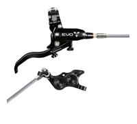 Hope Tech 4 EVO TR4 Hydraulic Disc Brake - Black / BlackFront Right HandBraided