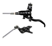 Hope Tech 4 EVO TR4 Hydraulic Disc Brake - Black / BlackRear Left HandBraided