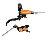 Hope Tech 4 EVO TR4 Hydraulic Disc Brake - Black / OrangeFront Right HandBraided