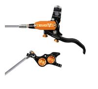 Hope Tech 4 EVO TR4 Hydraulic Disc Brake - Black / OrangeRear Left HandBraided