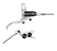 Hope Tech 4 EVO TR4 Hydraulic Disc Brake - Silver / BlackFront Right HandBraided