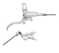 Hope Tech 4 EVO TR4 Hydraulic Disc Brake - Silver / SilverFront Right HandBraided