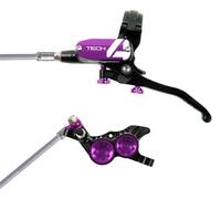 Hope Tech 4 V4 Brakes Braided No Rotor Black/Purple