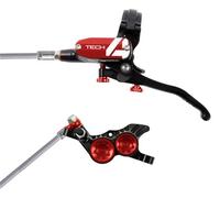 Hope Tech 4 V4 Brakes Braided No Rotor Black/Red
