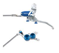 Hope Tech 4 V4 Brakes Braided No Rotor Black/Blue