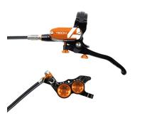 Hope Tech 4 V4 Hydraulic Disc Brake - Black / OrangeRear Left HandStandard Black