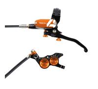 Hope Tech 4 V4 Hydraulic Disc Brake Kit, Inc Lever, Hose, 4 Piston Caliper, Pads