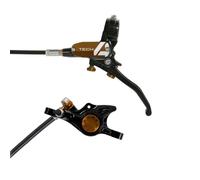 Hope Tech 4 X2 Disc Brake - Colours - Black / Bronze / No Rotor / Front or Rear / LH / Standard Hose / 1600mm