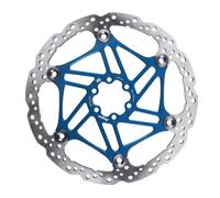 Hope Tech V4 Vented 6 Bolt Floating Disc Rotor - 203mm - Blue / 6 Bolt / 203mm