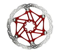 Hope Tech V4 Vented 6 Bolt Floating Disc Rotor - 203mm - Red / 6 Bolt / 203mm